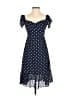 Lulus 100% Polyester Polka Dots Blue Cocktail Dress Size S - photo 1