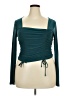 Forever 21 Plus Teal Long Sleeve Top Size 2X Plus - photo 1
