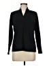 L.L.Bean 100% Supima Cotton Solid Black Long Sleeve Turtleneck Size MedR - photo 1