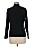 L.L.Bean 100% Supima Cotton Solid Black Long Sleeve Turtleneck Size MedR - photo 2
