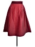 Assorted Brands Solid Red Burgundy Formal Skirt Size EU (IT) 46 / US 10 - photo 1