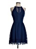 Francesca's 100% Polyester Blue Cocktail Dress Size XS - photo 1