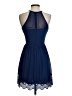 Francesca's 100% Polyester Blue Cocktail Dress Size XS - photo 2