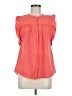 J.Crew Factory Store 100% Polyester Orange Sleeveless Blouse Size 6 - photo 1