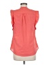 J.Crew Factory Store 100% Polyester Orange Sleeveless Blouse Size 6 - photo 2