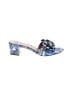 Tory Burch Paisley Blue Sandals Size 7 1/2 - photo 1