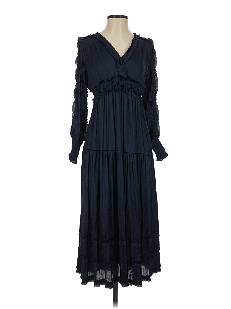 Pre-owned Opt Casual Dress In Blue