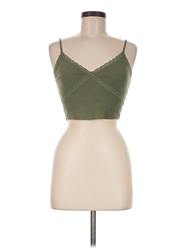 Pre-owned Aéropostale Sleeveless Top Green Sweetheart Neckline Tops