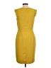 Ann Taylor 100% Polyester Yellow Cocktail Dress Size 10 Petite - photo 2