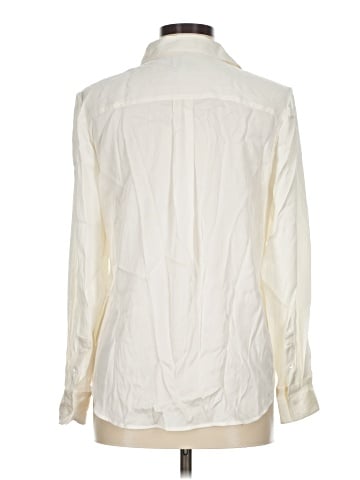 Quince Long Sleeve Silk Top (view 2)