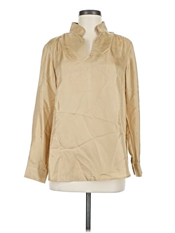 Elizabeth McKay Long Sleeve Silk Top (view 1)