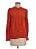 J. Peterman 100% Viscose Orange Long Sleeve Blouse Size XS - photo 1