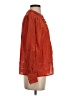 J. Peterman 100% Viscose Orange Long Sleeve Blouse Size XS - photo 4