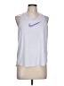 Nike 100% Polyester Silver Purple Tank Top Size L - photo 1