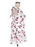 Express 100% Polyester Floral White Cocktail Dress Size 6 Petite - photo 4