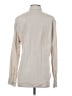 Express 100% Cotton Solid Ivory Long Sleeve Button-Down Shirt Size S - photo 2