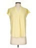 Calvin Klein Yellow Short Sleeve Blouse Size S - photo 1