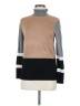 Anne Klein Color Block Tan Turtleneck Sweater Size M - photo 1