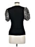 Gracia Black Short Sleeve Top Size M - photo 2