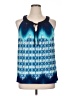 AB Studio Blue Sleeveless Blouse Size XL - photo 1