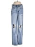 American Eagle Outfitters 100% Cotton Hearts Blue Jeans Size 00 - photo 1