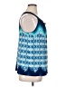 AB Studio Blue Sleeveless Blouse Size XL - photo 4