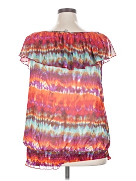 NY Collection Short Sleeve Blouse (view 2)