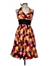 Lindy Bop Floral Yellow Cocktail Dress Size 6 - photo 1