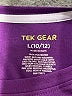 Tek Gear 100% Polyester Color Block Purple Short Sleeve T-Shirt Size 10 - 12 - photo 3