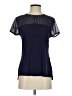 H&M 100% Polyester Blue Short Sleeve Blouse Size S - photo 1