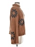 Unbranded 100% Polyester Floral Brown Turtleneck Sweater Size M - photo 4