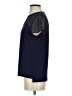 H&M 100% Polyester Blue Short Sleeve Blouse Size S - photo 5