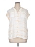 Caffé Marrakesh Ivory Sleeveless Button-Down Shirt Size 1X - photo 1