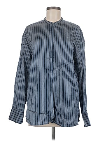 Vince. Long Sleeve Silk Top (view 1)