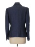 Doncaster Collection 100% Cupro Solid Blue Blazer Size 10 - photo 2