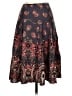 Lola P. 100% Rayon Paisley Burgundy Casual Skirt Size S - photo 2