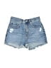 Uniqlo Blue Denim Shorts Size 25 waist - photo 1