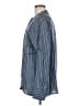 Vince. 100% Silk Stripes Blue Long Sleeve Silk Top Size M - photo 5