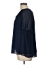 Halogen 100% Polyester Blue Short Sleeve Blouse Size L - photo 5