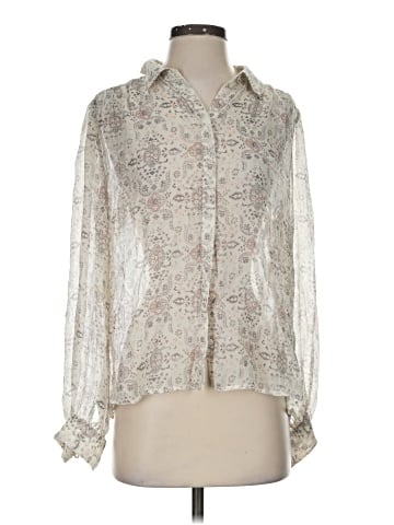 Paige Long Sleeve Silk Top (view 1)