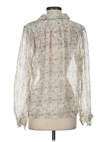 Paige Long Sleeve Silk Top (view 2)