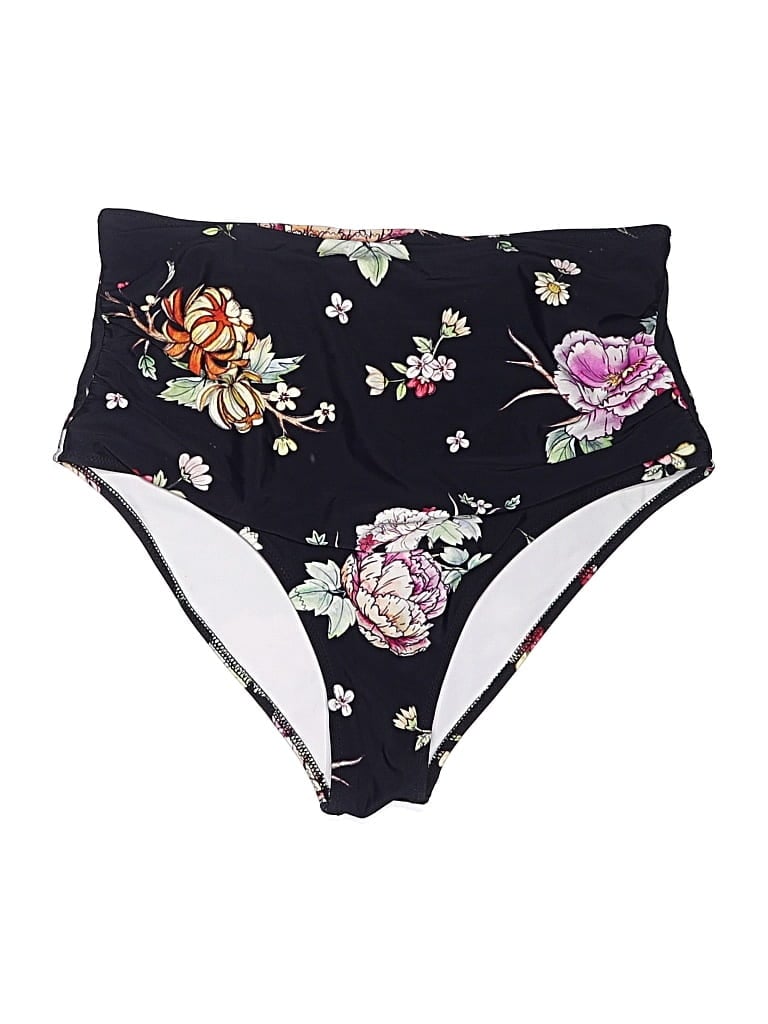 Pre-owned Cupshe Swimsuit Bottoms In Black