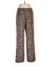 Soma Animal Print Brown Casual Pants Size M - photo 2