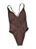Unbranded Solid Brown One Piece Swimsuit One size - photo 2