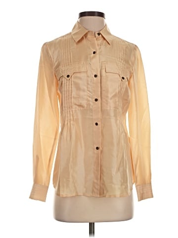 J. Peterman Long Sleeve Silk Top (view 1)