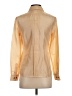 J. Peterman 100% Silk Tan Long Sleeve Silk Top Size 0 - photo 2