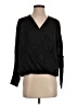 J. Peterman 100% Viscose Black 3/4 Sleeve Blouse Size XS - photo 1