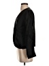J. Peterman 100% Viscose Black 3/4 Sleeve Blouse Size XS - photo 5