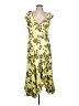 DKNY 100% Polyester Tropical Green Cocktail Dress Size 12 - photo 1