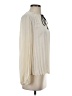 Express 100% Recycled Polyester Ivory Long Sleeve Blouse Size XS - photo 4